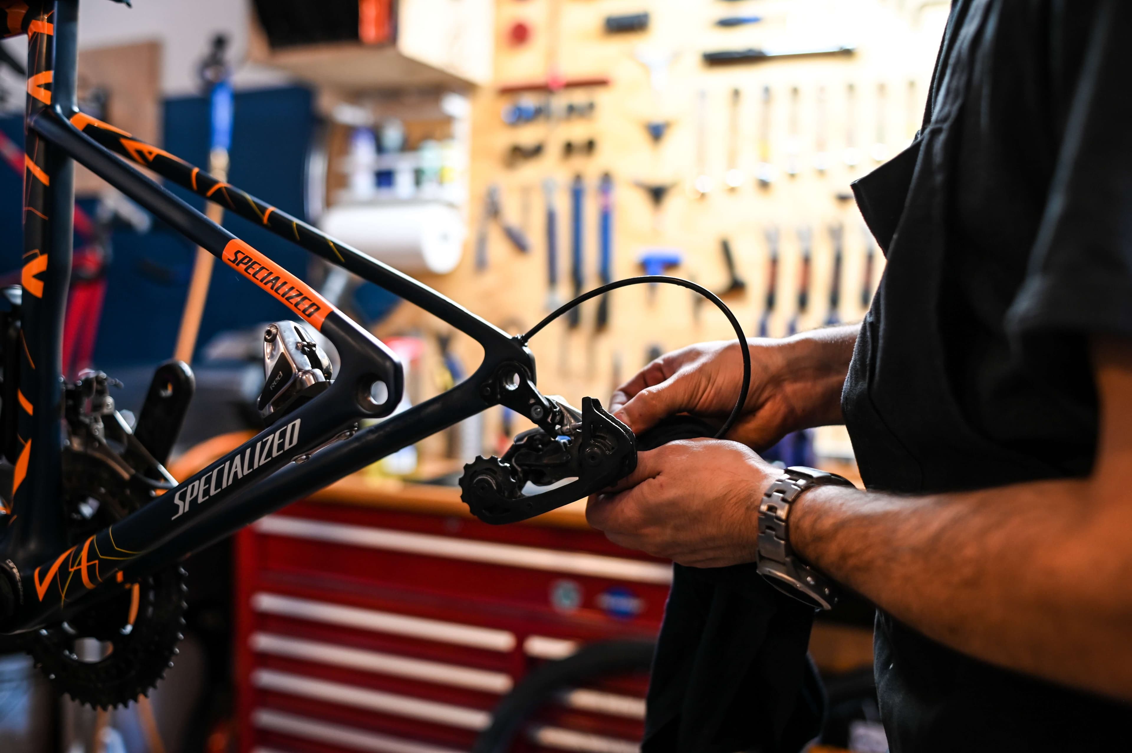 Emile bicyclettes réparation dérailleur